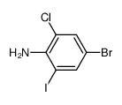 4-bromo-2-chloro-6-iodoaniline结构式