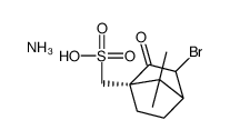 ammonium (1S-endo)-[3-bromo-7,7-dimethyl-2-oxobicyclo[2.2.1]hept-1-yl]methanesulphonate结构式