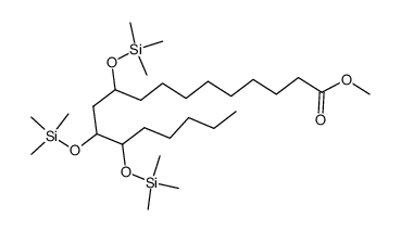 10,12,13-Tris[(trimethylsilyl)oxy]octadecanoic acid methyl ester structure