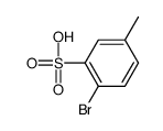 2-bromo-5-methylbenzenesulfonic acid Structure