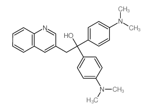 3-Quinolineethanol, a,a-bis[4-(dimethylamino)phenyl]-结构式