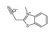 2-(3-methyl-1,3-benzothiazol-3-ium-2-yl)acetonitrile,chloride Structure