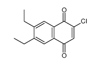 2-chloro-6,7-diethylnaphthalene-1,4-dione Structure