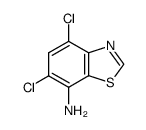 7-Benzothiazolamine,4,6-dichloro-(9CI)结构式