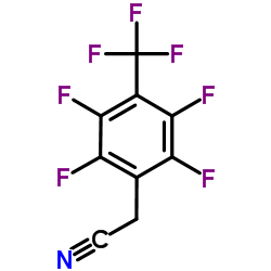 2-(2,3,5,6-tetrafluoro-4-(trifluoromethyl)phenyl)acetonitrile结构式