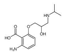 2-amino-6-[2-hydroxy-3-(propan-2-ylamino)propoxy]benzoic acid Structure