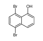 5,8-dibromonaphthalen-1-ol Structure