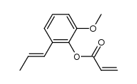 2-methoxy-6-(prop-1-en-1-yl)phenyl acrylate Structure
