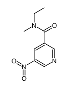 N-ethyl-N-methyl-5-nitropyridine-3-carboxamide结构式