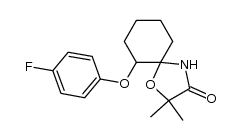 6-(4-fluoro-phenoxy)-2,2-dimethyl-1-oxa-4-aza-spiro[4.5]decan-3-one Structure