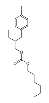 hexyl 2-[(4-iodophenyl)methyl]butyl carbonate Structure