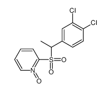 2-[1-(3,4-dichlorophenyl)ethylsulfonyl]-1-oxidopyridin-1-ium结构式