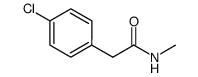 2-(4-Chlorophenyl)-N-Methylacetamide Structure