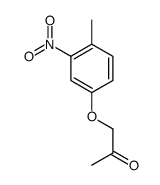 1-(4-methyl-3-nitrophenoxy)propan-2-one结构式