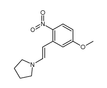 1-[(E)-2-(5-methoxy-2-nitrophenyl)vinyl]pyrrolidine结构式