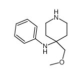 4-(methoxymethyl)-N-phenylpiperidin-4-amine结构式