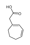 2-cyclohepta-1,3-dien-1-ylacetic acid Structure