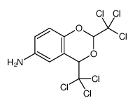 2,4-bis(trichloromethyl)-4H-1,3-benzodioxin-6-amine Structure