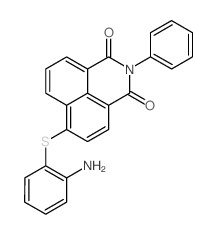 6-(2-aminophenyl)sulfanyl-2-phenylbenzo[de]isoquinoline-1,3-dione结构式