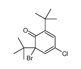 6-bromo-2,6-ditert-butyl-4-chlorocyclohexa-2,4-dien-1-one Structure