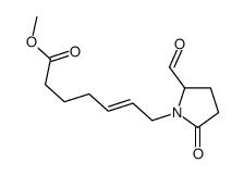 methyl 7-(2-formyl-5-oxopyrrolidin-1-yl)hept-5-enoate结构式