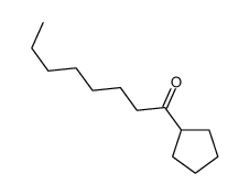 1-cyclopentyloctan-1-one Structure