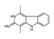 1,4-dimethyl-5H-pyrido[4,3-b]indol-3-amine结构式