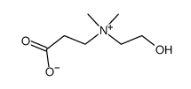 Ethanaminium, N-(2-carboxyethyl)-2-hydroxy-N,N-dimethyl-, inner salt结构式