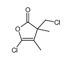 5-chloro-3-(chloromethyl)-3,4-dimethylfuran-2-one结构式