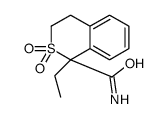 1-ethyl-2,2-dioxo-3,4-dihydroisothiochromene-1-carboxamide Structure