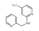 4-methyl-N-(pyridin-2-ylmethyl)pyridin-2-amine结构式