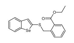 ethyl 2-(1-benzoselenophen-2-ylsulfanylmethyl)benzoate Structure