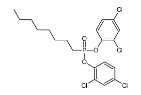 2,4-dichloro-1-[(2,4-dichlorophenoxy)-octylphosphoryl]oxybenzene结构式
