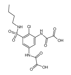 N-[3-Butylsulfamoyl-2-chloro-5-(oxalyl-amino)-phenyl]-oxalamic acid Structure