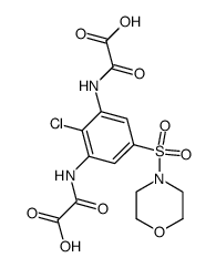 N,N'-[2-chloro-5-(morpholine-4-sulfonyl)-m-phenylene]-bis-oxalamic acid结构式