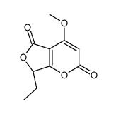 2H-Furo[3,4-b]pyran-2,5(7H)-dione,7-ethyl-4-methoxy-,(7S)-(9CI) Structure