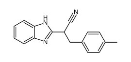 2-(1H-benzimidazol-2-yl)-3-(p-methylphenyl)-propionitrile Structure