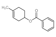 (4-Methyl-1-cyclohex-3-enyl) benzoate structure