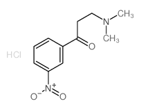 3-(二甲氨基)-1-(3-硝基苯基)丙-1-酮盐酸盐结构式