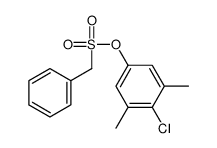 (4-chloro-3,5-dimethylphenyl) phenylmethanesulfonate结构式