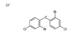 bis(2-bromo-4-chlorophenyl)iodanium,chloride Structure