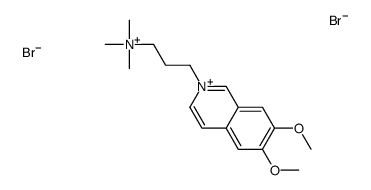 3-(6,7-dimethoxyisoquinolin-2-ium-2-yl)propyl-trimethylazanium,dibromide结构式
