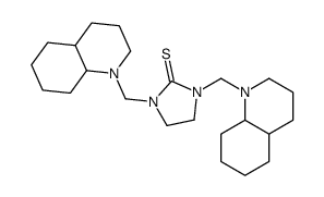 1,3-bis(3,4,4a,5,6,7,8,8a-octahydro-2H-quinolin-1-ylmethyl)imidazolidine-2-thione结构式