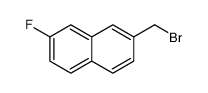 2-(bromomethyl)-7-fluoronaphthalene结构式