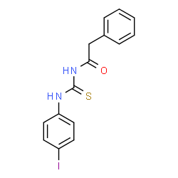 N-{[(4-iodophenyl)amino]carbonothioyl}-2-phenylacetamide Structure