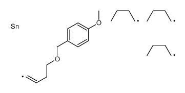tributyl-[4-[(4-methoxyphenyl)methoxy]but-1-enyl]stannane Structure
