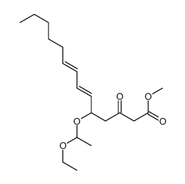 methyl 5-(1-ethoxyethoxy)-3-oxotetradeca-6,8-dienoate结构式