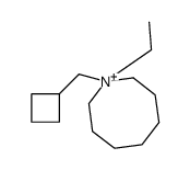 1-(cyclobutylmethyl)-1-ethylazocan-1-ium结构式
