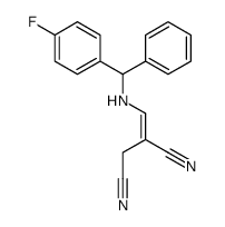 2-[[[(4-fluorophenyl)-phenylmethyl]amino]methylidene]butanedinitrile结构式