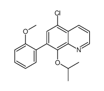 5-chloro-7-(2-methoxyphenyl)-8-propan-2-yloxyquinoline结构式